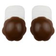 TAPA-MAMILOS DE SILICONE EFEITO PULL UP CASTANHO ESCURO XL