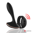 PLUG ANAL VIBRATÓRIO VERNET PRETO/ROSE GOLD 15.5X3.1CM | ANBIGUO