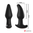 PLUG VIBRADOR AMADEUS PRETO 15.5X3.1CM