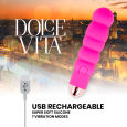 DOLCE VITA – VIBRADOR RECARGABLE TWO ROSA 7 VELOCIDADES