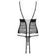 ESPARTILHO E TANGA SHARLOTTE PRETO L/XL