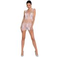 PASSION – WOMAN BS089 BODYSTOCKING ROJO TALLA ÚNICA