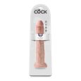 KING COCK – 11 PENE REALÍSTICO MARRÓN 28 CM