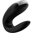 SATISFYER DOUBLE FUN PARTNER VIBRATOR – PRETO