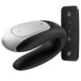 SATISFYER DOUBLE FUN PARTNER VIBRATOR – PRETO