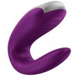 SATISFYER DOUBLE FUN PARTNER VIBRATOR – ROXO