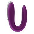 SATISFYER DOUBLE FUN PARTNER VIBRATOR – ROXO