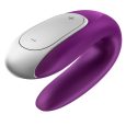 SATISFYER DOUBLE FUN PARTNER VIBRATOR – ROXO