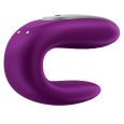 SATISFYER DOUBLE FUN PARTNER VIBRATOR – ROXO