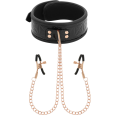 CHOKER COM CORRENTES E BRAÇADEIRAS DE MAMILOS