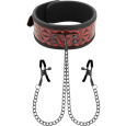 CHOKER COM CORRENTES E BRAÇADEIRAS DE MAMILOS