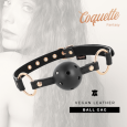 MORDAÇA COM BOLA RESPIRÁVEL PRETO/DOURADO