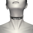 CHOKER DE COURO VEGANO “SEXY”