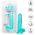 CALEX SIZE QUEEN DILDO – AZUL 15,3 CM