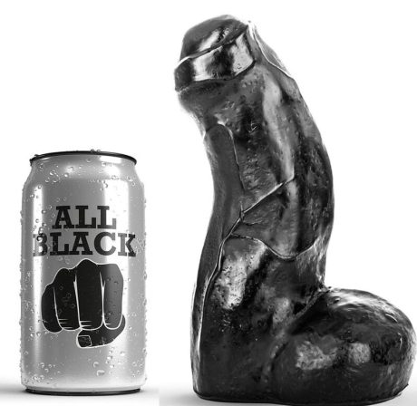 ALL BLACK DILDO 17CM
