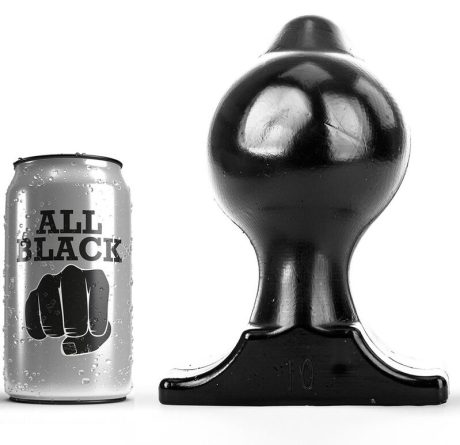 PLUG ANAL PRETO 18X10CM