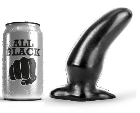 PLUG ANAL CURVADO PRETO 13X5CM
