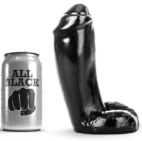 ALL BLACK DILDO 18CM