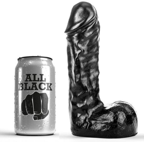 ALL BLACK DILDO 19CM