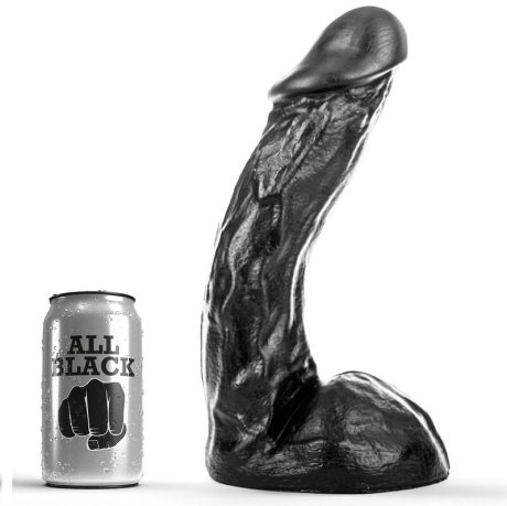 ALL BLACK DILDO 28CM