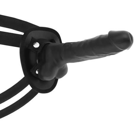 COCK MILLER - ARNES + SILICONA DENSITY COCKSIL ARTICULABLE NEGRO 18CM