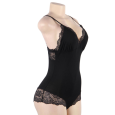 BODY LACE SEXY PRETO PLUS SIZE