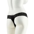 TANGA COM ESTIMULADOR PRETA | FETISH FANTASY