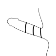 OHMAMA – FUNDA PENE TEXTURADA CON BALA VIBRADORA PUNTA ANCHA