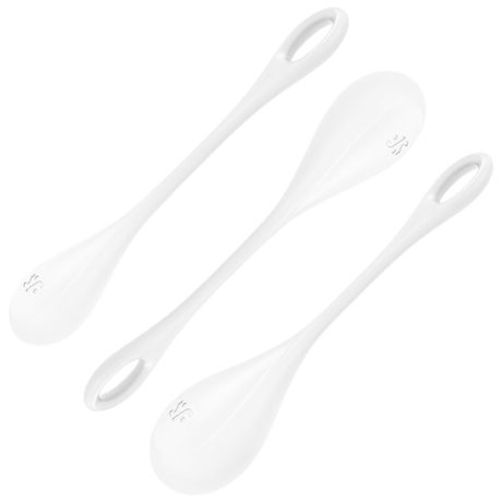 CONJUNTO DE BOLAS DE TREINO YONI POWER 1 BRANCO | SATISFYER