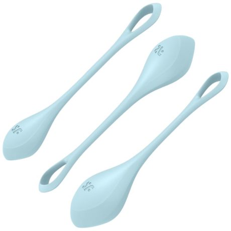 CONJUNTO DE BOLAS DE TREINO YONI POWER 2 AZUL | SATISFYER