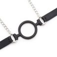 MORDAÇA O-RING DE SILICONE COM BRAÇADEIRAS DE MAMILOS
