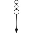 PLUG ANAL COM 3 ANÉIS PRETO 5X2.8CM