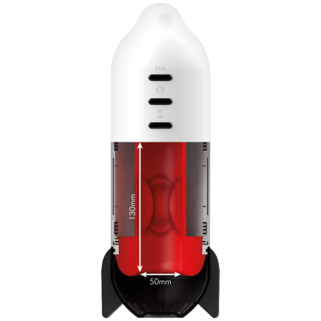 MASTURBADOR JAMYJOB ROCKET TECNOLOGIA DE COMPRESSÃO E VIBRAÇÃO MACIA