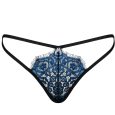 TANGA YASSMYNE AZUL/PRETA L/XL