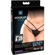 TANGA COM PLUG VIBRATÓRIO REMOTE TRIPLE TEASER XL/XXL 6.6X3CM PRETO | HOOKUP