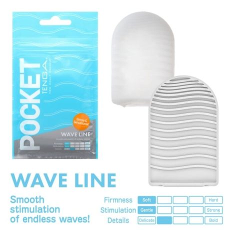 MASTURBADOR TENGA WAVE LINE POCKET STROKER