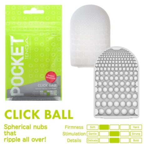MASTURBADOR DE BOLSO DE BOLA TENGA CLICK BALL