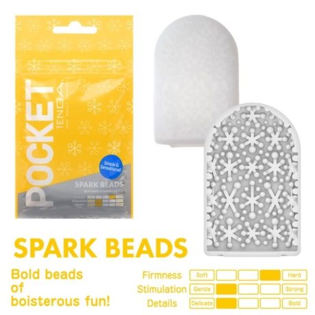 MASTURBADOR DE BOLSO TENGA SPARK BARBAS