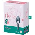 SATISFYER BULLSEYE ANEL VIBRATÓRIO COM APP – CINZA