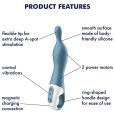 SATISFYER HOT LOVER VIBRATOR AZUL