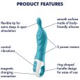 SATISFYER HOT LOVER VIBRATOR AZUL