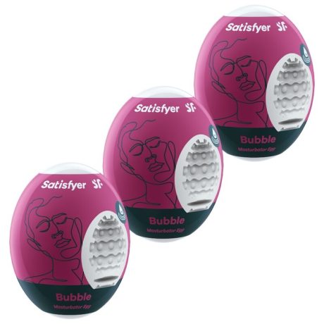 3 OVOS MASTURBADORES BUBBLE | SATISFYER