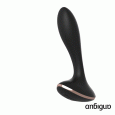 PLUG ANAL VIBRATÓRIO VERNET PRETO/ROSE GOLD 15.5X3.1CM | ANBIGUO