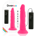 DIVERSIA DILDO FLEXÍVEL COM VIBRAÇÃO 23 CM – ROSA
