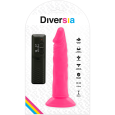 DIVERSIA DILDO FLEXÍVEL COM VIBRAÇÃO 23 CM – ROSA