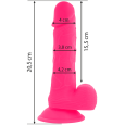 DIVERSIA – DILDO REALÍSTICO FLEXIBLE CON VIBRACIÓN LILA 18 CM -O- 4 CM