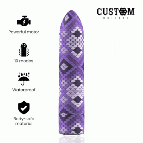 BALA MAGNÉTICA RECARREGÁVEL SNAKE ROXO 10V