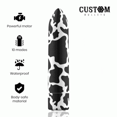 BALAS PERSONALIZADAS RECARREGÁVEIS VACA 10 INTENSIDADES