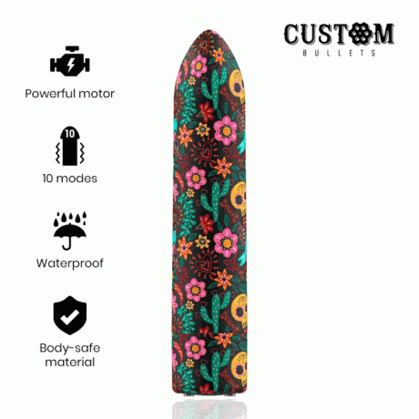 BALAS PERSONALIZADAS FLORAIS RECARREGÁVEIS 10 INTENSIDADES