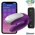 SATISFYER DOUBLE FUN PARTNER VIBRATOR – ROXO